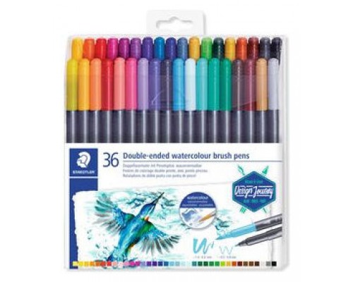 ESTUCHE DE PLÁSTICO CON 36 ROTULADORES, COLORES SURTIDOS STAEDTLER 3001 TB36 (Espera 4 dias)